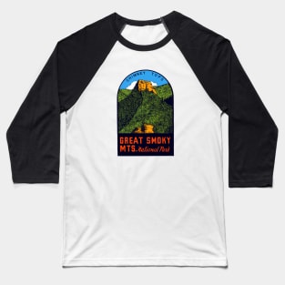 1960s Great Smoky Mountains National Park Baseball T-Shirt